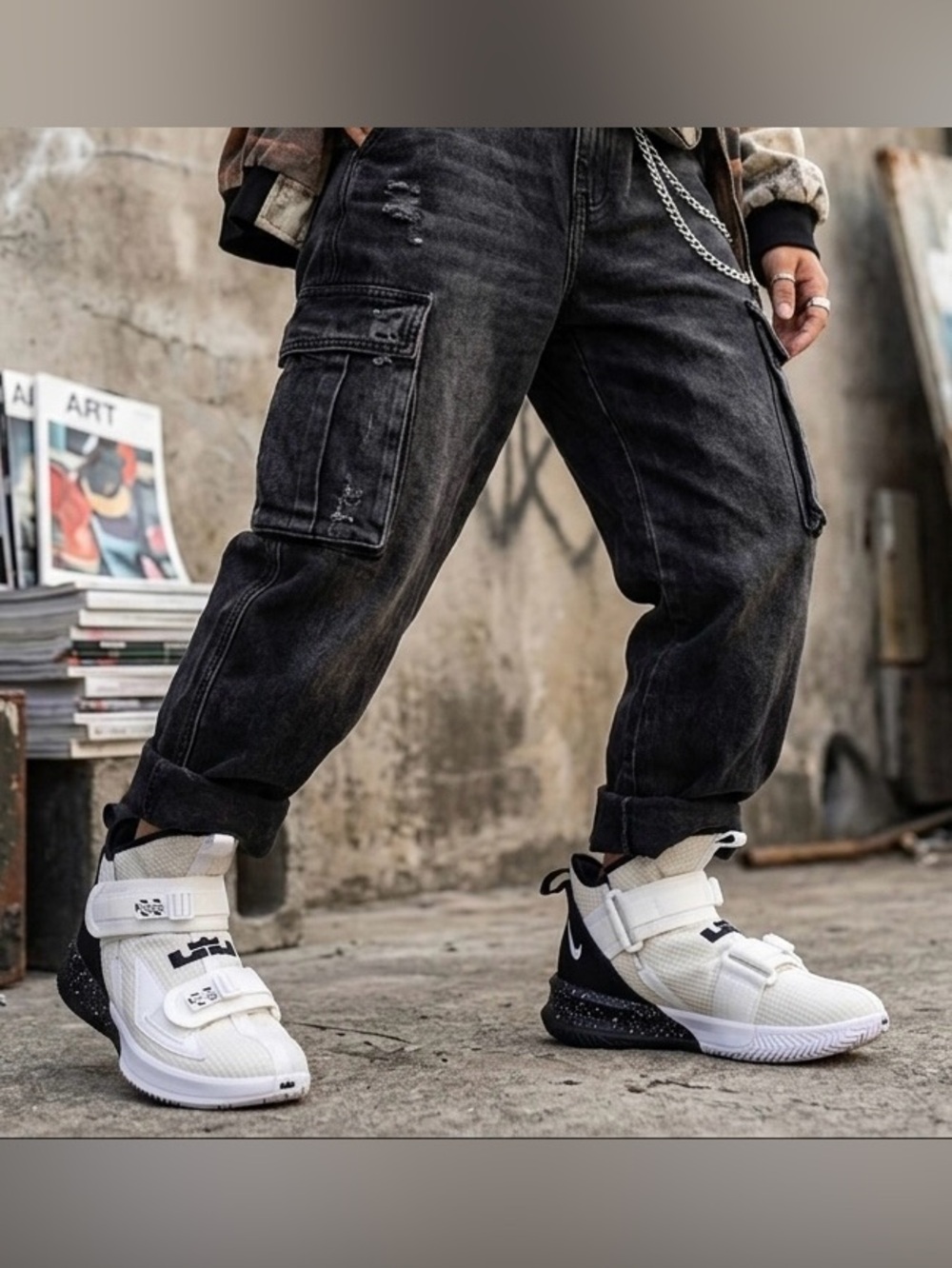 Nike Lebron Soldier XIII 13 SFG TB White Black CN9809-113 Basketball Sneakers - Picture 2 of 15